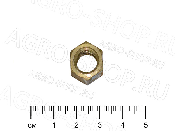 Гайка 66-1008035(362068-17) коллектора М10х1 высокая (латунь) ГАЗ-53,3307,24 