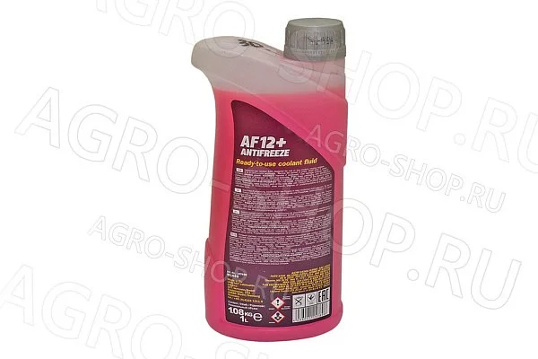 Антифриз Mannol AF12+ Longlife (-40) красный 1кг MANNOL