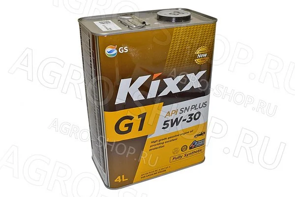Масло моторное Kixx G1 5w30 SN Plus синтетическое 4л Kixx