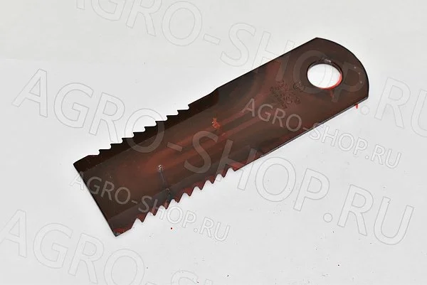 Нож 51582.10 соломоизмельчителя, зубчатый (173х50х4, d=20,1мм.)  