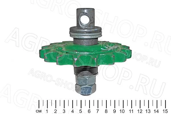 Звездочка 54-1-2-12 натяжная, с осью (z=17, t=19,05, d=) Нива 