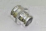 Соединение Тип АА-3040 D(мм)=75х100  алюминий (переходник), 75мм."ПАПА"/100мм."ПАПА"