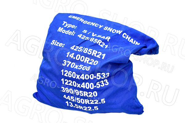 Цепь противоскольжения 14.00 R20 425/85 R21 Skalolaz односкатная (8 мм., лесенка шип, 1 шт) УРАЛ, "БАТЫР" 