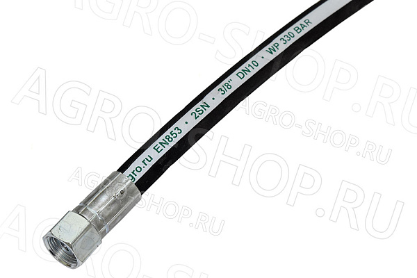 РВД 10-33 L=0,8м (М18х1,5 гайка 22) (М20х1,5 гайка 24) 2SN (FeatAgro) 
