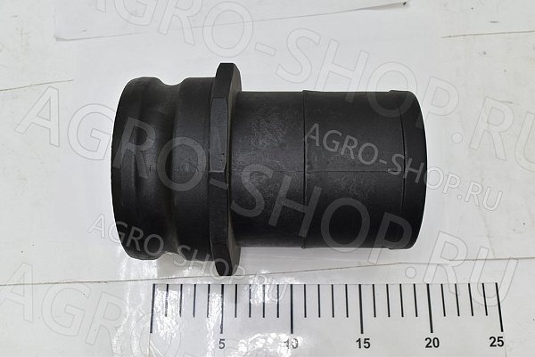 Соединение Тип Е-400 D(мм)=100  полипропилен (ниппель), "ПАПА" с хвостовиком "елочка"