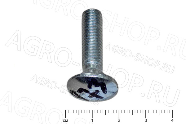 Болт 8х30 полукруглая головка квадратный подголовник стандартный Шаг 1,25 ГОСТ 7802 кл.пр. 5,8 