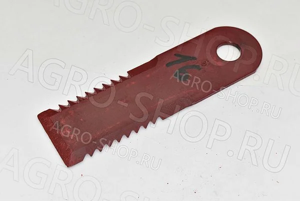 Нож 51513.10 соломоизмельчителя зубчатый (173х50х4мм., d=18,1мм.)  Шумахер