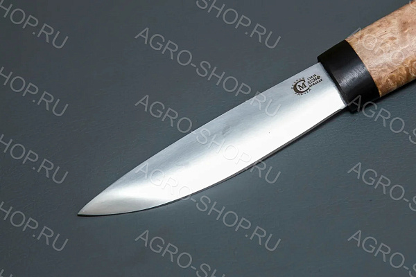 Нож Якутский "малый" (лезвие: сталь Х12МФ; рукоять: карельская береза)