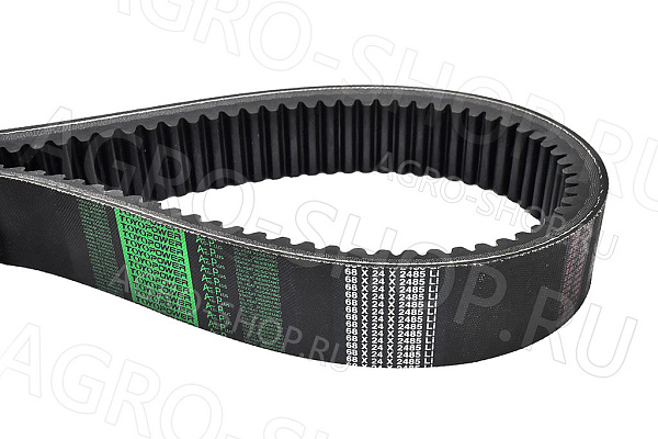 Ремень 68х24-2600 Lp / 2485 Li (6201246) привода барабана КЗС-1218, КЗС-7, Вектор (TOYOPOWER) 