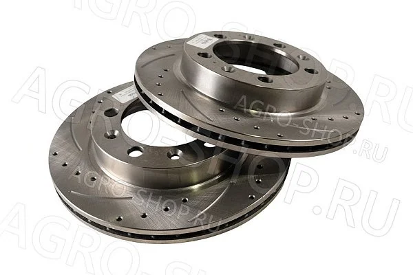 Диск 3160-3501076-02 тормозной передний (2шт) (перфорированный) УАЗ АДС