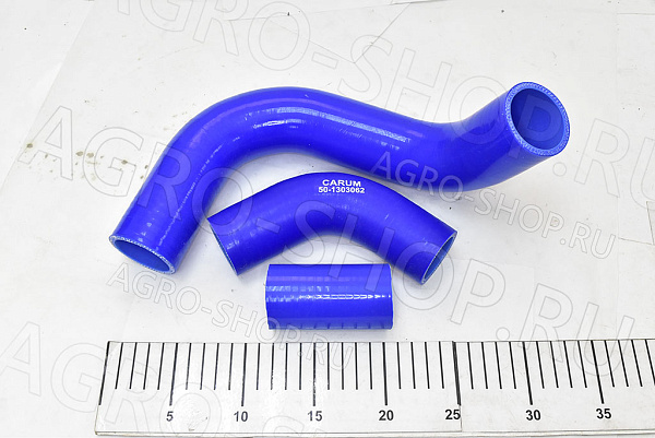 Патрубки 53-1303000-01 радиатора (3шт) силикон синий ГАЗ-53 