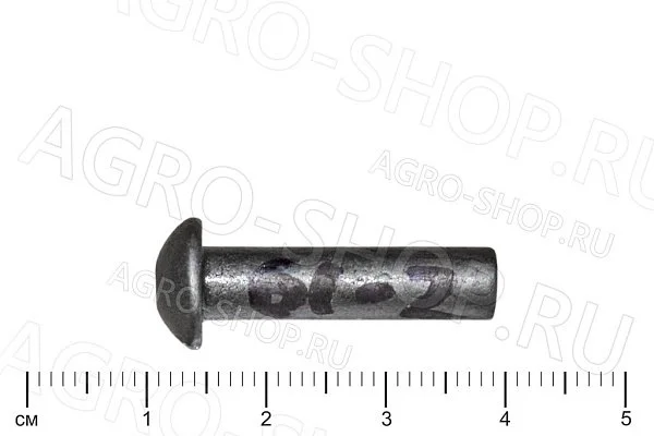 Заклепка 6х22 стальная полукруглая головка ГОСТ 10299-80 (Р)