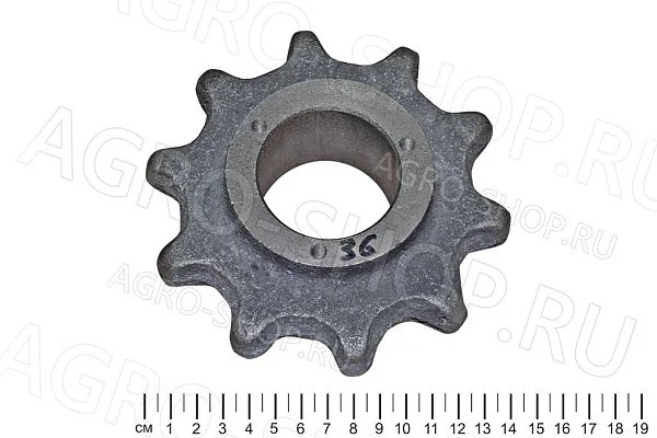 Звездочка z=10, t=38 (под подшип.) главного транспортера ЗМ-60 