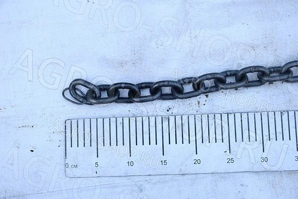 Цепь якорная 10х34 класс 8, некалиброванная (смычка 6м.) (Красный Якорь)
