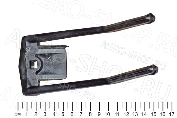 Палец РРР 301.06.02 ленты подборщика, двойной с болтом (пластик, черный, уп.250шт) ППУ-3-01 Нива, Енисей 