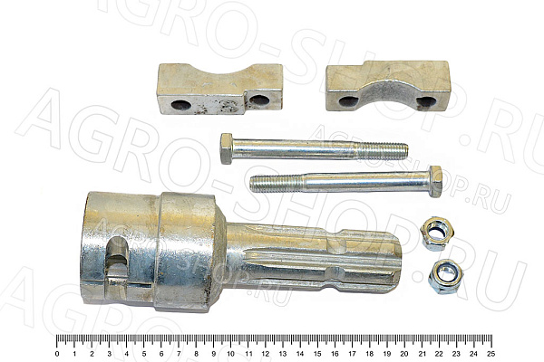 Переходник АК.128.003 (втулка 40х45 20 шлиц - вал 29х35 6 шлиц)  РЗКВ