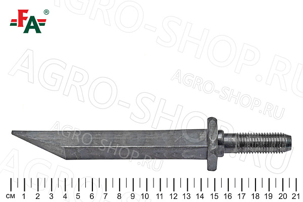 Зуб бороны БЗТ-0430 FeatAgro L=200 мм, М16х2,0 (уп. 60шт.)