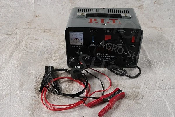 Устройство зарядное PZU10-C1 (6/12В,250Вт, max ток10А., АКБ до 75Ач P.I.T. 