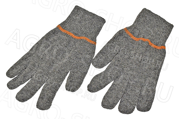 Перчатки АКТАШ п/ш двойные серые (1/50) Пер 055