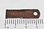 Нож 51582.10 соломоизмельчителя, зубчатый (173х50х4, d=20,1мм.)  