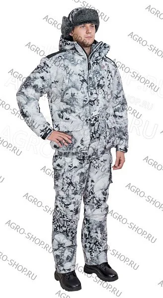 Костюм Енисей/ мембранное трикотажное полотно/ снегири (52-54/182-188)