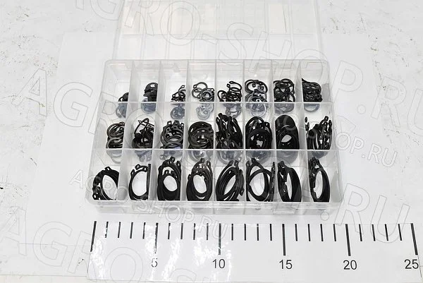 Комплект стопорных колец наружных (6-10,12-20,22,24,25,26,28,30 - 10шт.) ГОСТ 13943-86  () D= мм. ГОСТ 