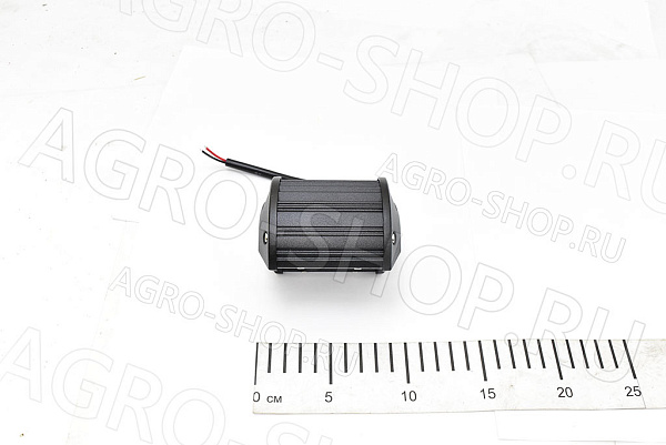 Фара LED АЕ18RT-6LED-LENS-HC прямоуг, линза, направленный свет, 18W, 6 диодов 12В/24В  АвтоЭлектрика
