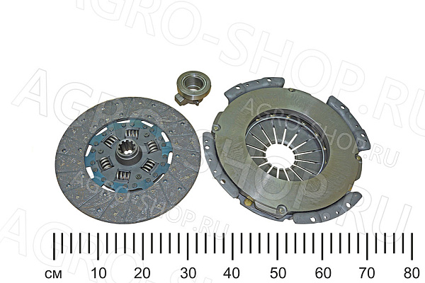 Комплект сцепления 5301-1601090-СБ корзина лепестковая + ведомый + муфта ЗИЛ-130,5301 СТК
