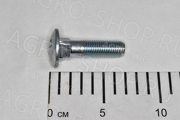Болт 16х60 полукруглая головка квадратный подголовник ОЦ стандартный Шаг 2,0 ГОСТ 7802 кл.пр. 5,8 РФ