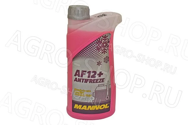 Антифриз Mannol AF12+ Longlife (-40) красный 1кг MANNOL