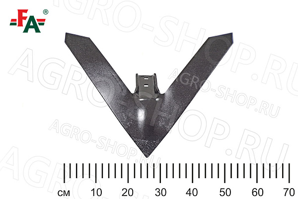 Лапа культиватора Смарагд ст65Г, штамп упр., ТВЧ  t=8 мм FeatAgro
