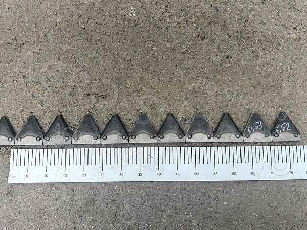 Полоса КЗР 1507504-02 ножевая (L=698см.) в сборе с сегментами ЖЗК 