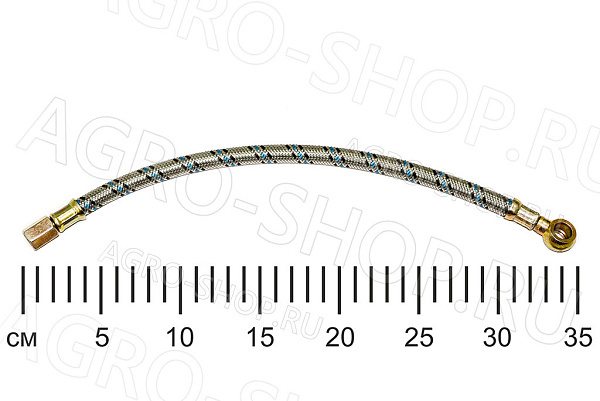 Маслопровод 240-3509150 компрессора (металлическая оплётка) L=350мм Д-243/245 (К)