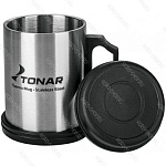 Термокружка 400ML с пл. крышкой и подставкой T.TK-004-400 Tonar
