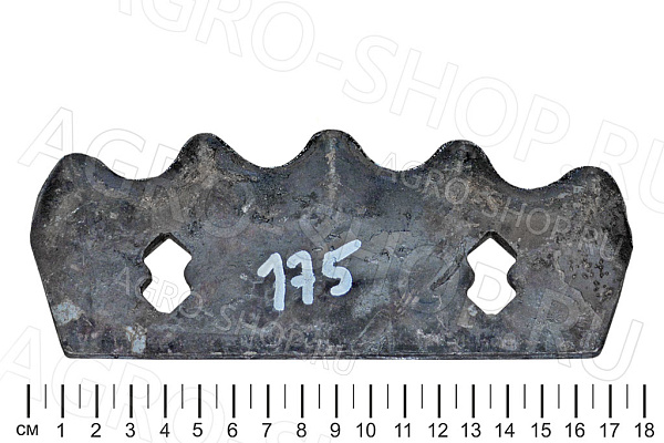 Нож РСК-12.02.01.401 2 отверстия (термообработка) РСК-12 