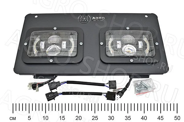 Фара LED FG308-RT-SET-LED прямоуг (2 фары ближ+дальн+ДХО+повор на рамке) 12В МТЗ АвтоЭлектрика