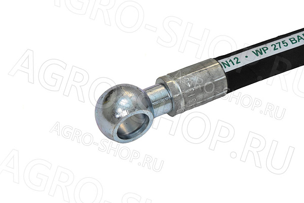 РВД 12-28 L=1м (М20х1,5 гайка 24) 90* (Banjo М20) 2SN (FeatAgro) 