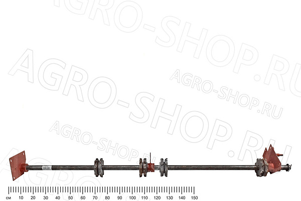 Вал КТ-10.04.110 привода продольных транспортеров, под якорную цепь (в сборе) КТ-10 
