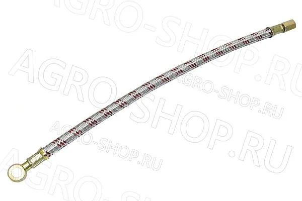 Маслопровод 240-3509150-2 компрессора L=410мм мет. оплетка Д-245/260 (Master Part)