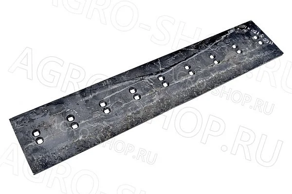 Нож грейдерный (1250х250х19) средний двухсторонний (18 отверстий, Ст 09Г2С)  