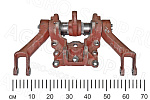 Кронштейн 70-4605110 навески в сборе с рычагами МТЗ-80/82/952 (САЗ)