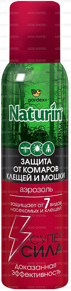 Промонабор NATURIN Супер Сила 3 в 1 Аэрозоль от комаров, клещей и мошки 150 мл+ Спрей от комаров